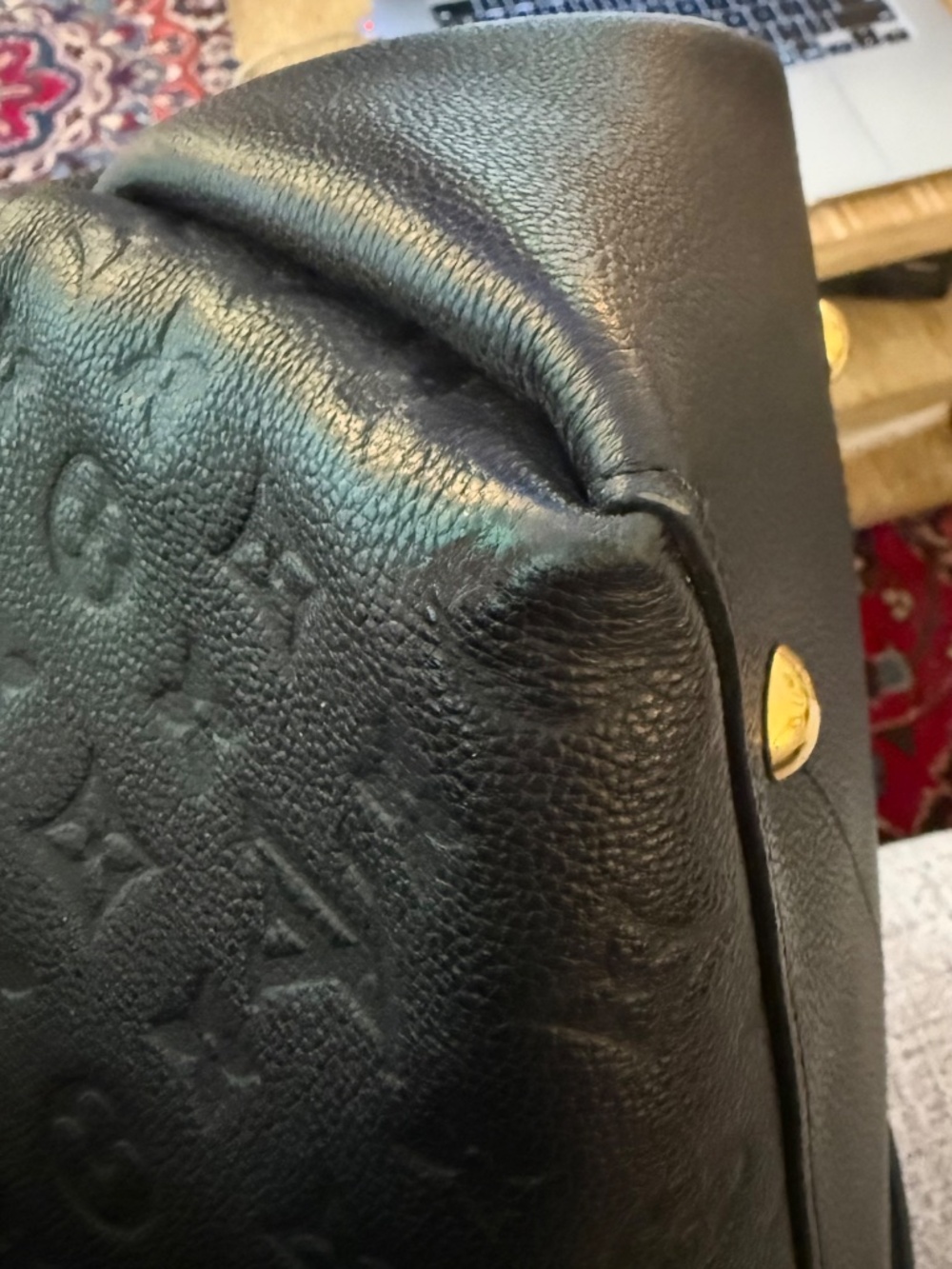 LOUIS VUITTON BLACK MAIDA HOBO BAG w/ VIOLET BLUE INTERIOR-NOW on SALE! - Picture 15 of 16